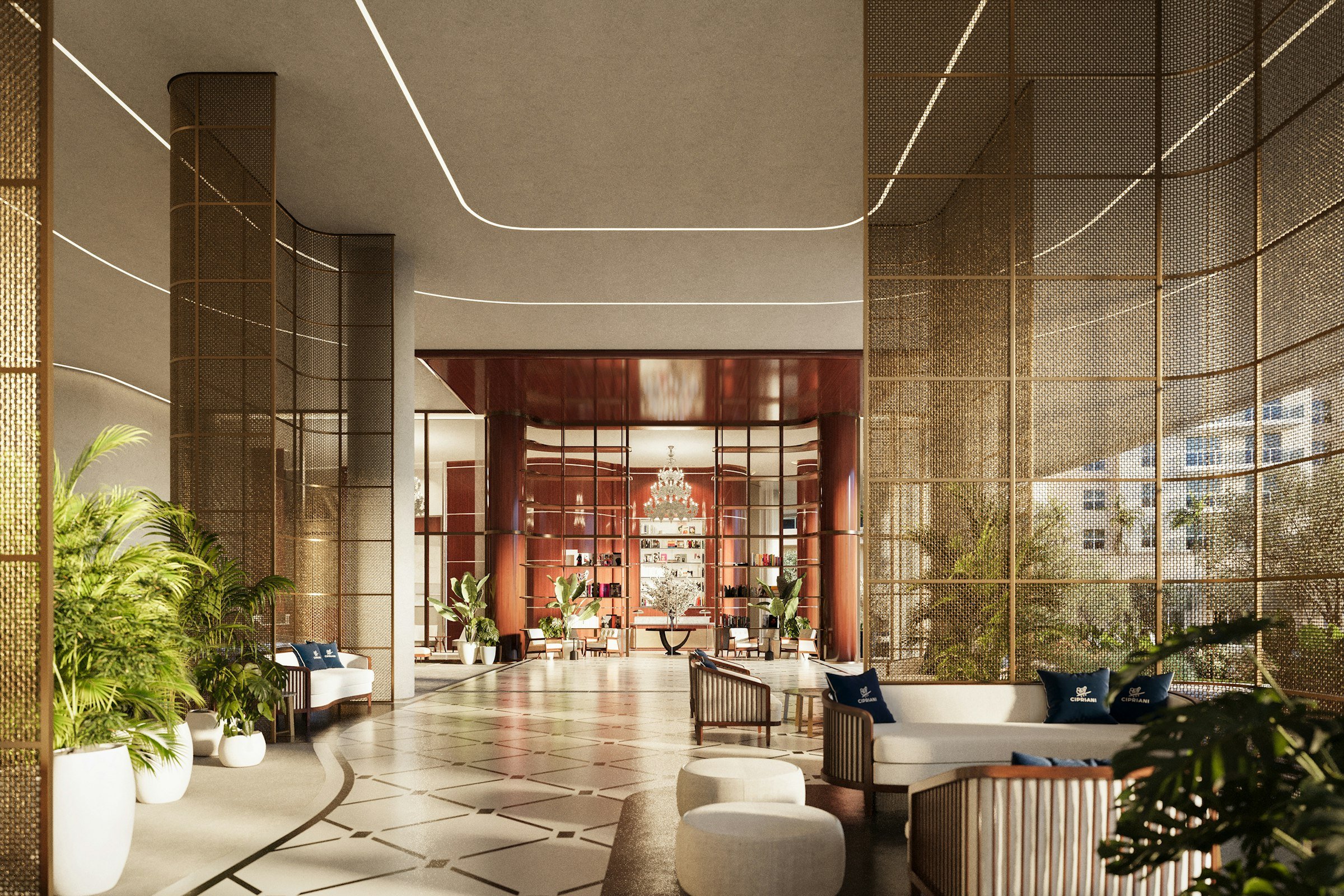 Cipriani Residences Miami — Lobby de llegada