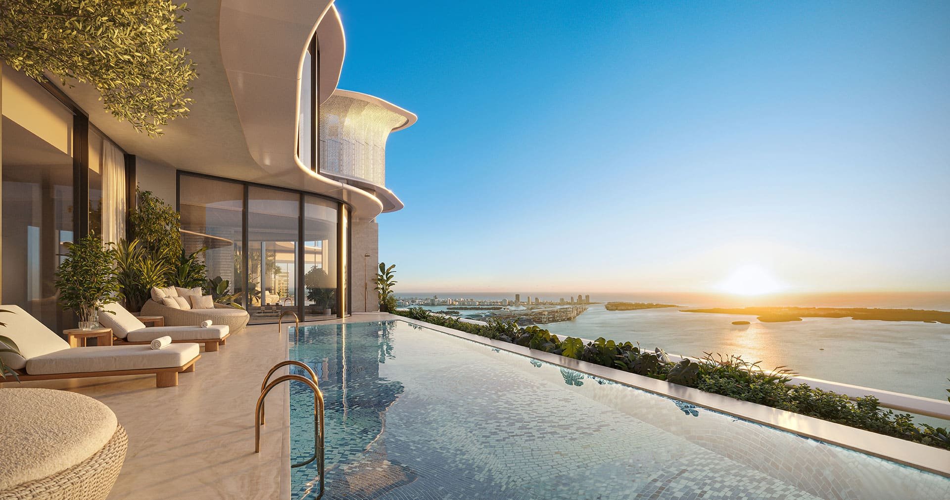 The Residences at Mandarin Oriental, Miami — interior de residencia